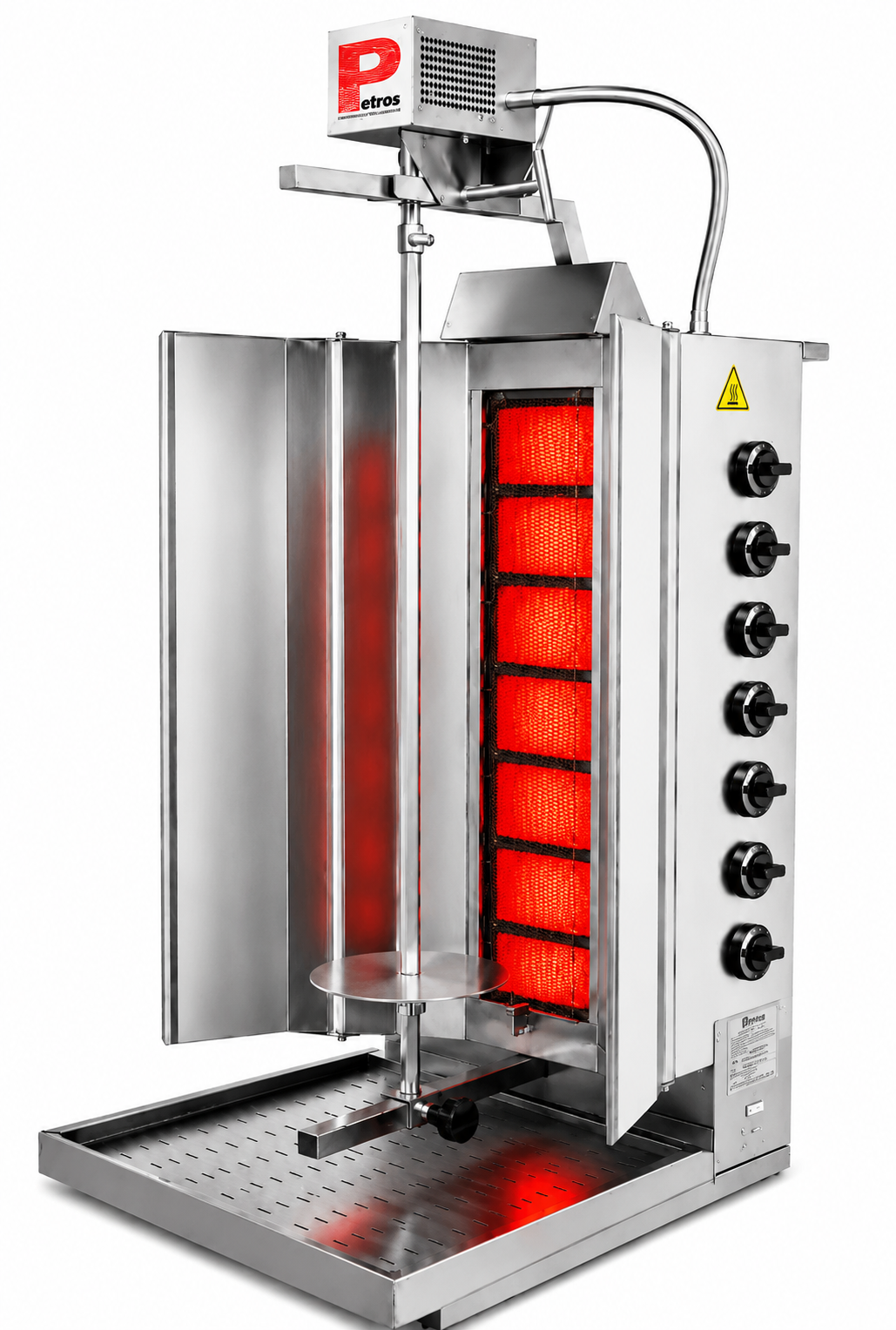 Petros RG-120 Commercial Gas Shawarma Machine – 70,000 BTU