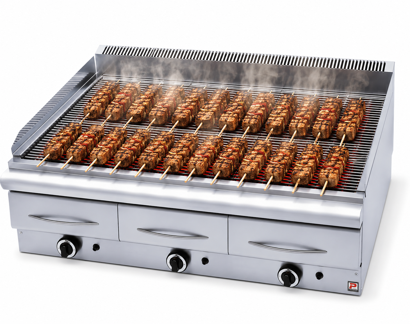 Petros GS-120 Heavy Duty Gas Vapor Radiant chargrill 48 Inch wide