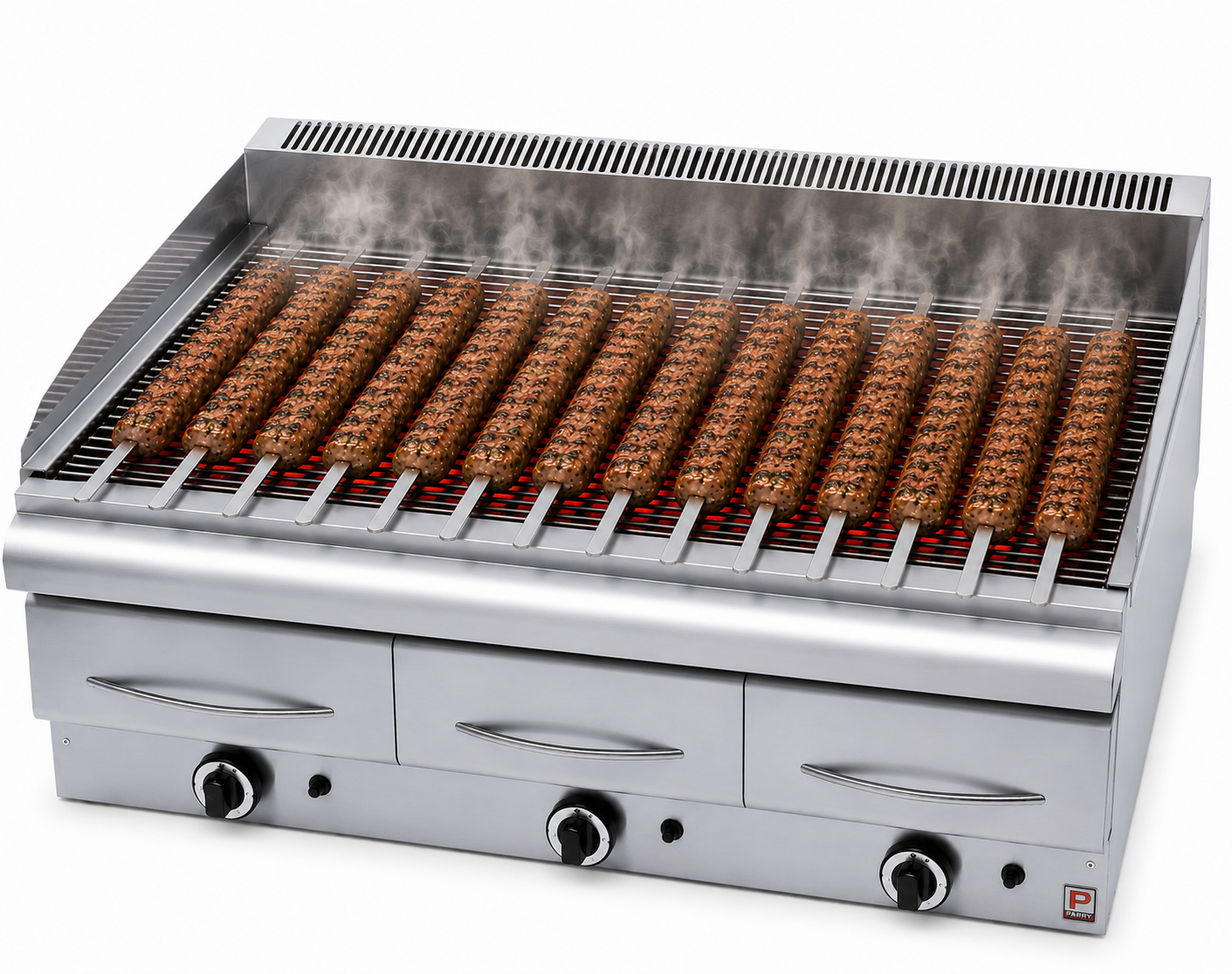 Petros GS-120 Heavy Duty Gas Vapor Radiant chargrill 48 Inch wide